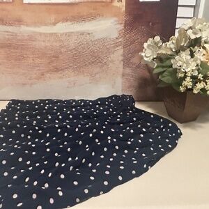Navy Blue Polka Dot Ralph Lauren Skirt, size  2 P